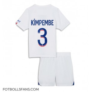Paris Saint-Germain Presnel Kimpembe #3 Replika Bortatröja Barn 2023-24 Kortärmad (+ Korta byxor)
